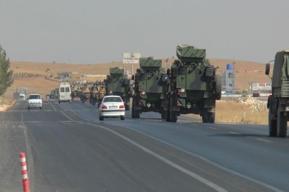 Son dönemlerin en büyük askeri konvoyu Nizip'e ulaştı 