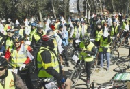 Sporcular sağlık için pedal çevirecek
