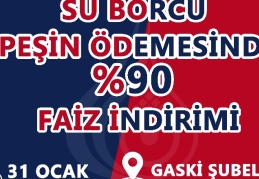 Su ve atık su borçları 6-9-12 veya 18 taksit yapılacak
