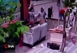 Sultangazi'de temizlik işçisine baltalı saldırı kamerada