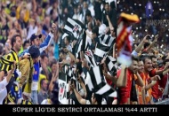 Süper lig seyirci ortalaması yüzde 44 oranında artış gösterdi
