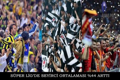 Süper lig seyirci ortalaması yüzde 44 oranında artış gösterdi
