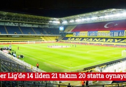 Süper Lig'de 14 ilden 21 takım 20 statta oynayacak