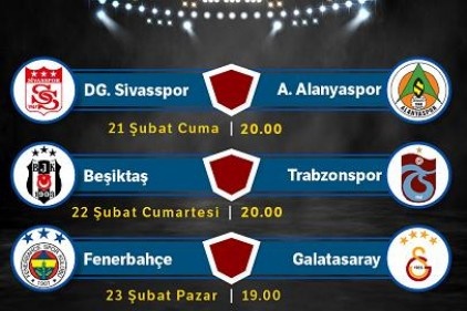 Süper Lig’in 23. haftasında zirve adeta yanacak