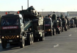 Suriye sınırına tanklar için destek aracı gönderildi