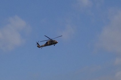 Suriye sınırında bulunan Kilis&#8217;te helikopter hareketliliği yaşandı