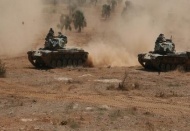 Suriye sınırında tatbikat