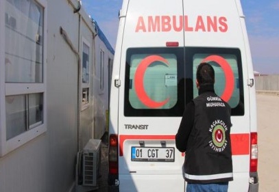 Suriye’den dönen ambulansta 20 kilogram esrar yakalandı