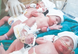 Suriyeli uyruklularda üçüz doğum heyecanı