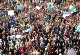 Suriyeliler, seçimi protesto etti
