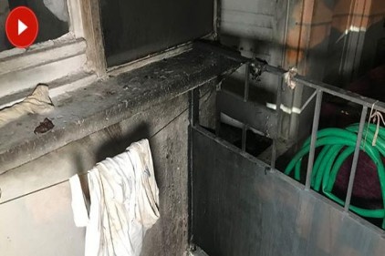 Suriyelilerin yaşadığı eve molotoflu saldırı