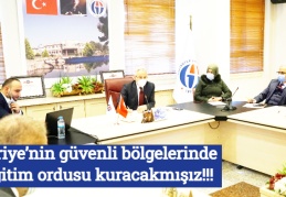 Suriye’nin güvenli bölgelerinde eğitim ordusu kuracakmışız!!!