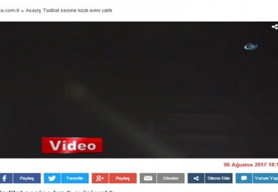 Tadilat sesine kızdı evini yaktı