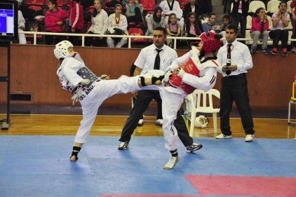 Taekwondo finalleri yapıldı