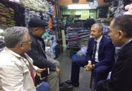 Tahmazoğlu, esnafla bir araya geldi