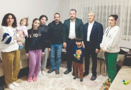 Tahmazoğlu, Gaziantep’ten Ankara’ya yerleşen aileleri ziyaret etti