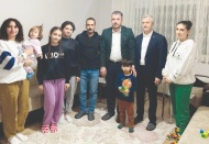 Tahmazoğlu, Gaziantep’ten Ankara’ya yerleşen aileleri ziyaret etti