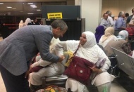 Tahmazoğlu hacıları karşıladı