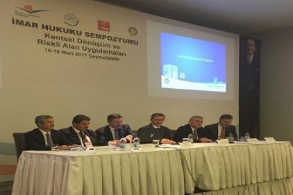Tahmazoğlu imar hukuku ve kentsel dönüşüm sempozyumuna katıldı