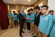Tahmazoğlu, öğrencilerilerle bir araya geldi