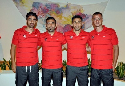 Takım kaptanları Bekir, Karcemarskas, Şenol ve Turgut