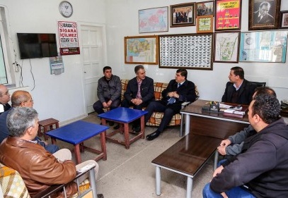 Taksici esnafı sıkıntı ve isteklerini Fadıloğlu’na anlattı