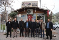 Taksici esnafıyla çorba içip sohbet etti