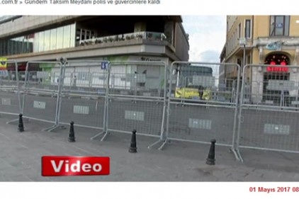 Taksim Meydanı polis ve güvercinlere kaldı