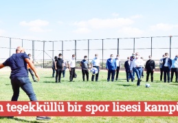 Tam teşekküllü bir spor lisesi kampüsü