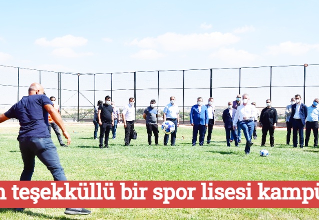 Tam teşekküllü bir spor lisesi kampüsü