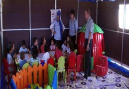 Tarım işçilerin çocuklarına okul öncesi eğitim veriliyor