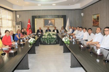 Tarsus Ticaret Borsası heyeti, ziyarete geldi