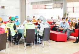 Tatbikatta yaralanan hasta ve personele anında müdahale edildi