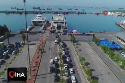 Tatilciler iskelelere akın etti