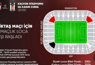 Tek maçlık loca bilet satışları başlıyor