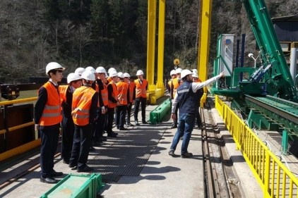Teknik lise öğrencileri SANKO HES&#8217;lerini ziyaret etti