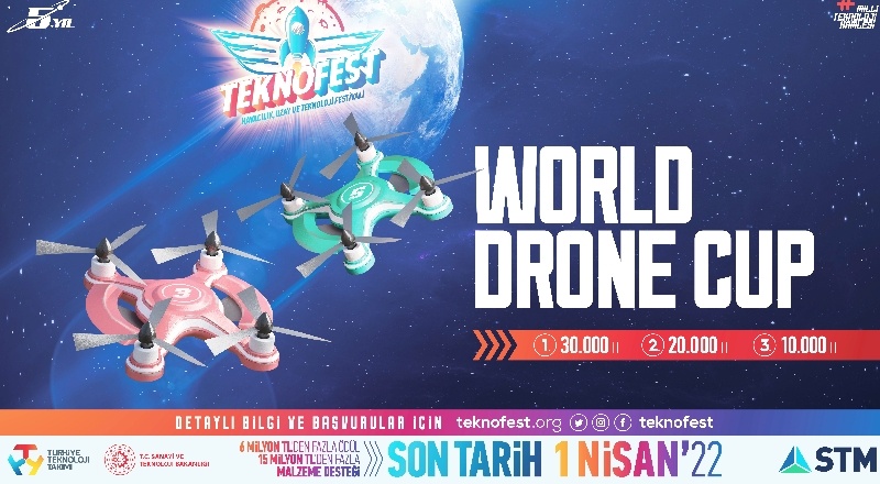 TEKNOFEST drone şampiyonaları için son başvuru tarihi 1 Nisan