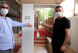 Teknoloji firması kreş için dezenfekte kabini yaptı