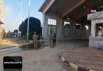 Tel Abyad gümrük kapısı görüntülendi