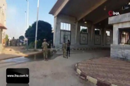Tel Abyad gümrük kapısı görüntülendi