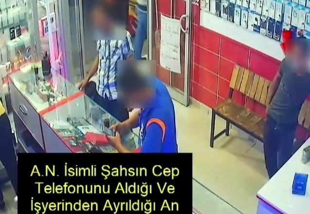Telefon hırsızı yakalandı
