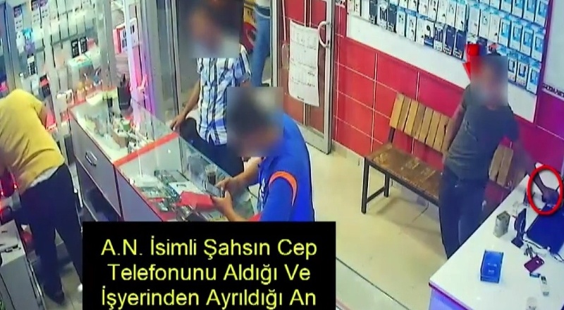 Telefon hırsızı yakalandı
