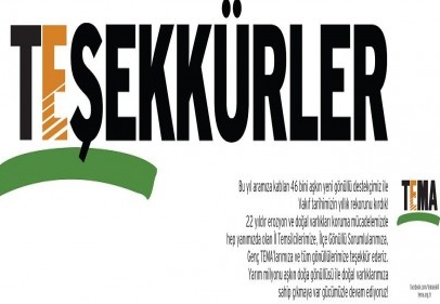 TEMA Vakfı 2014’te gönüllü kazanımı rekoru kırdı