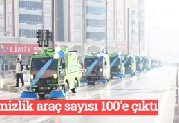 Temizlik araç sayısı 100'e çıktı