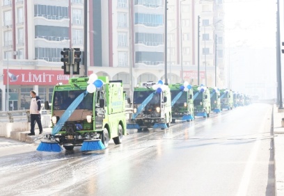 Temizlik araç sayısı 100'e çıktı