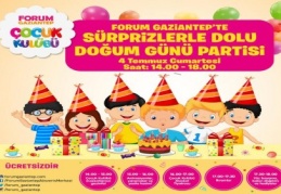 Temmuz doğumlu çocuklar Forum’da Gaziantep’te buluşuyor
