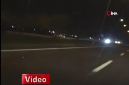 Ters yönde ölümüne yolculuk kamerada