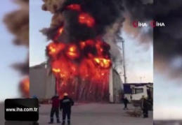 Tersanede korkutan yangın