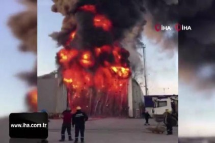 Tersanede korkutan yangın