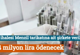 Test ihalesi Menzil tarikatına ait şirkete verildi: 144 milyon lira ödenecek